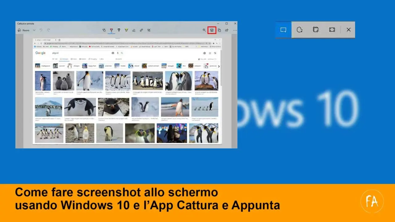 Come fare uno screenshot dello schermo con Windows 10