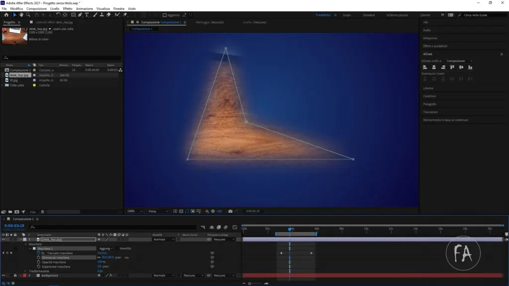 Le maschere di After Effects Le maschere di After Effects