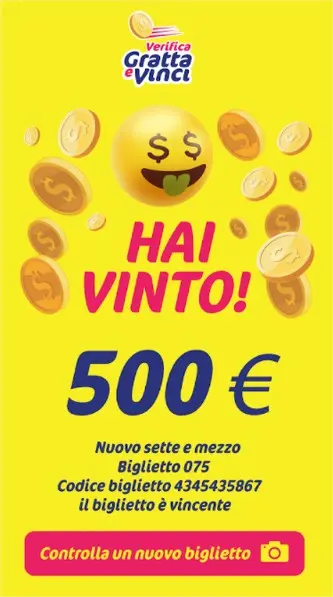 App per verificare gratta e vinci: hai vinto 500 euro App per verificare gratta e vinci: hai vinto 500 euro