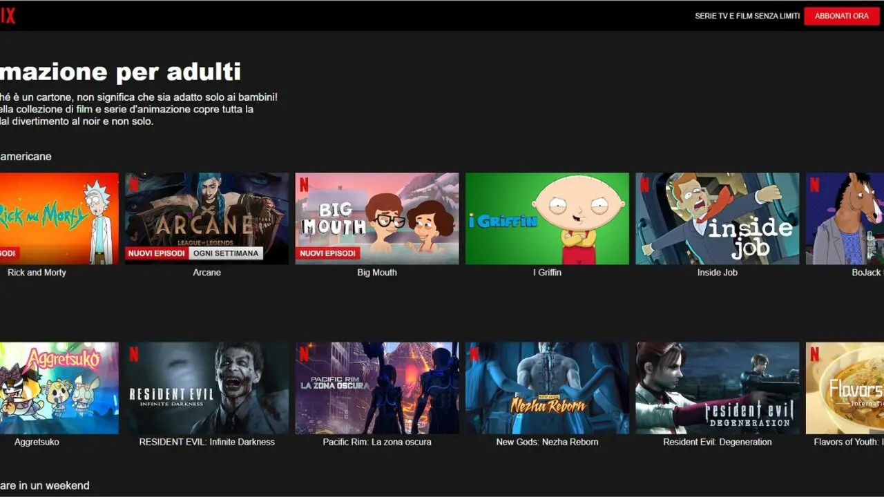 Categorie segrete Neflix: cartoni animati per adulti