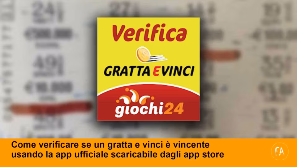 Come fare per verificare se un gratta e vinci è vincente usando la app ufficiale