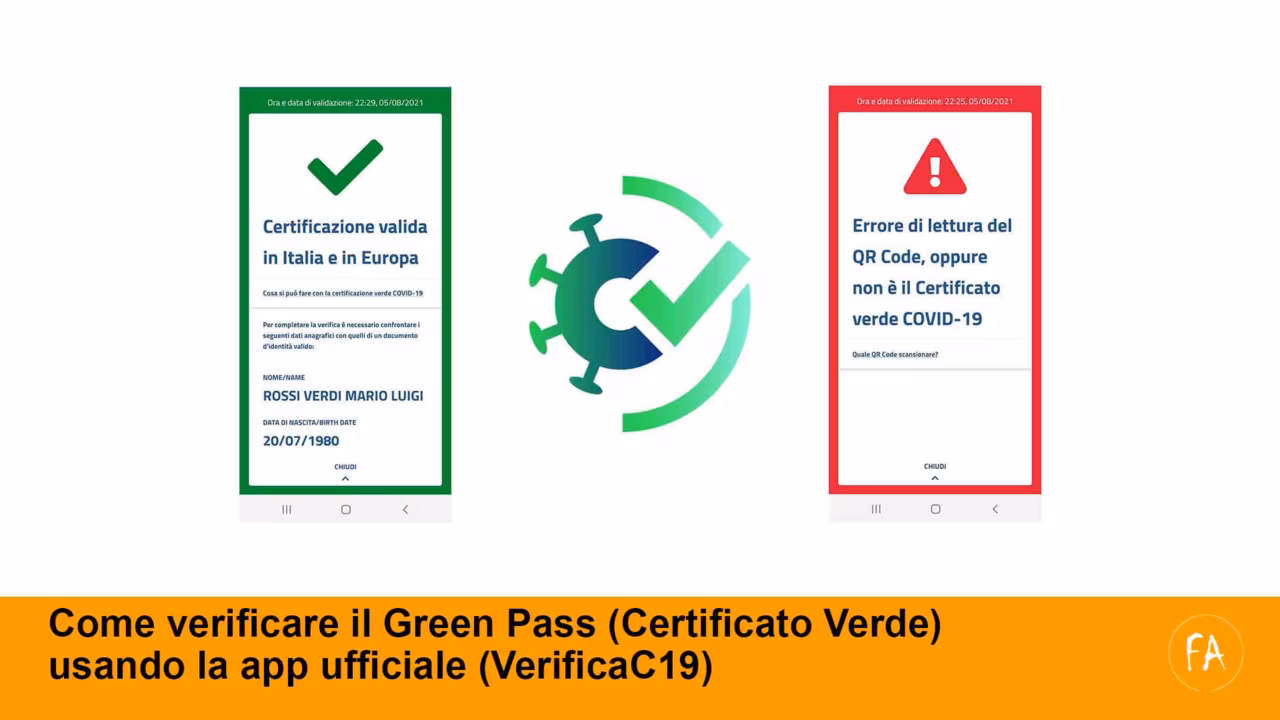 Guida: come verificare il Green Pass (Certificazione verde COVID-19) con la app VerificaC19
