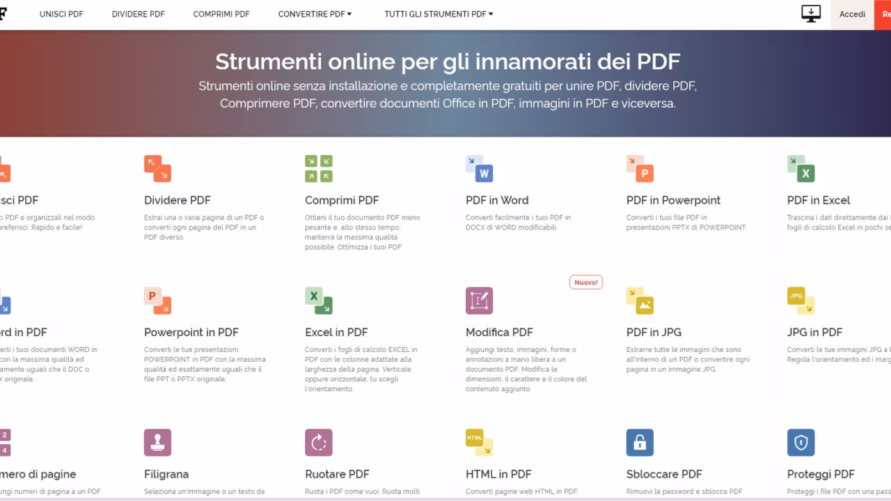 Come convertire un documento WORD o EXEL in PDF gratuitamente