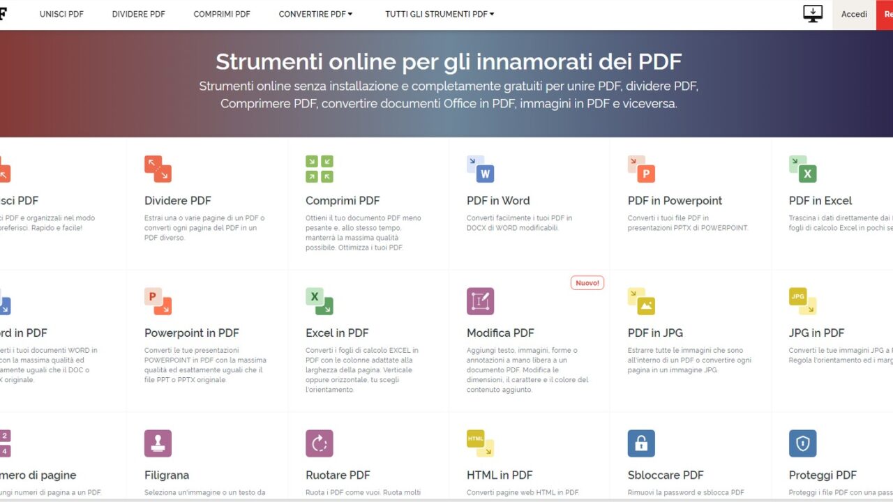 Come convertire un documento WORD o EXEL in PDF gratuitamente