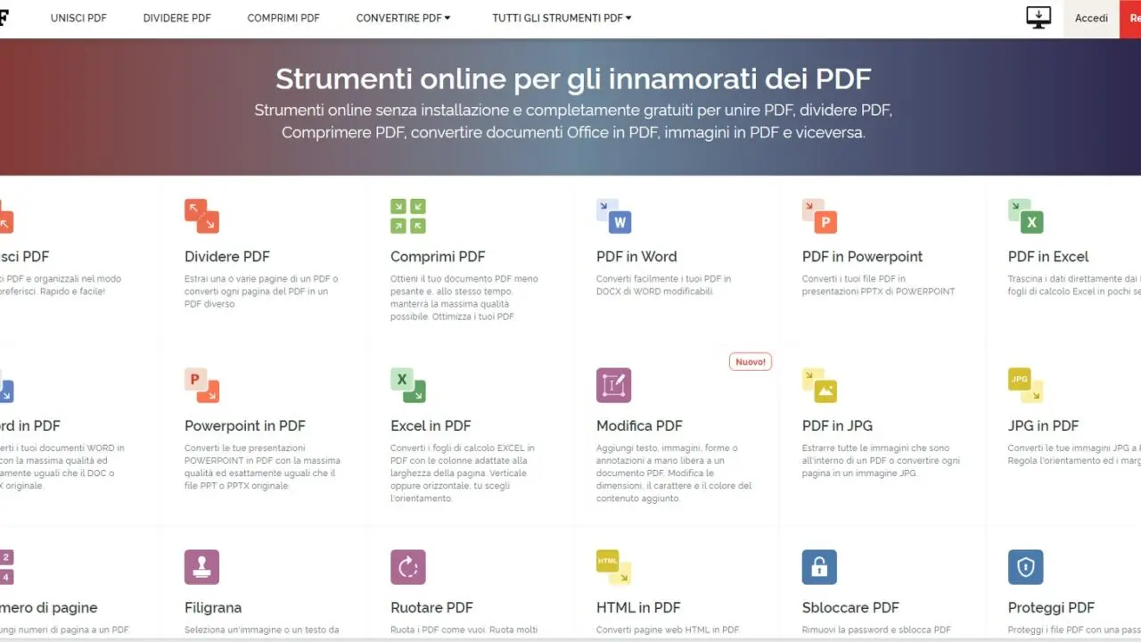 Come convertire un documento WORD o EXEL in PDF gratuitamente