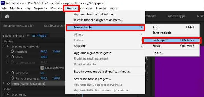 Inserire rettangoli e forme geometriche ai video di Premiere Pro con la grafica essenziale Inserire rettangoli e forme geometriche ai video di Premiere Pro con la grafica essenziale