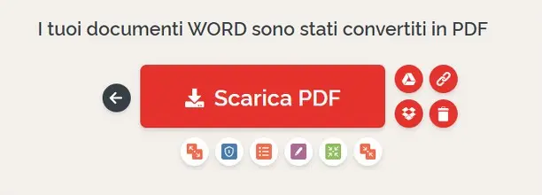 Scarica il PDF appena convertito Scarica il PDF appena convertito