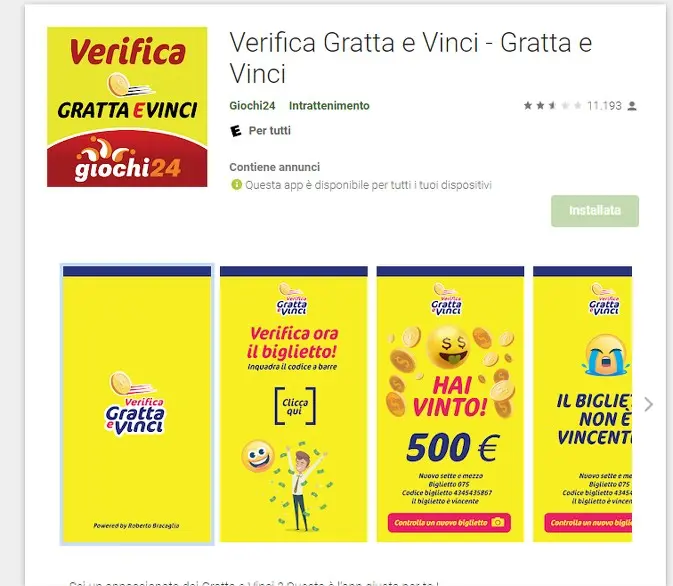 Scaricare app ufficiale per verificare gratta e vinci Scaricare app ufficiale per verificare gratta e vinci