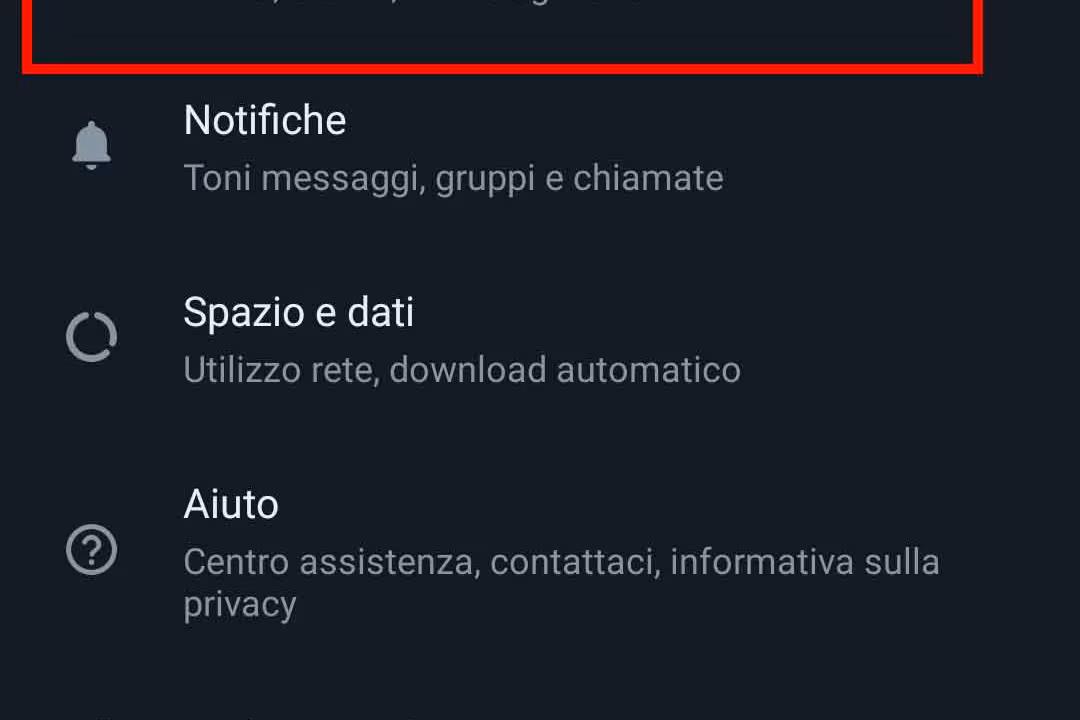 Come cambiare lo sfondo alle chat di whatsapp - STEP 3 - Clicca su chat