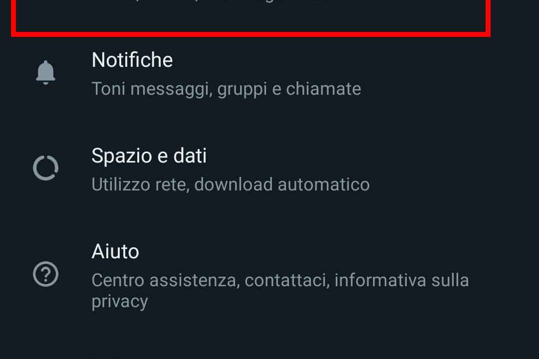 Come cambiare lo sfondo alle chat di whatsapp - STEP 3 - Clicca su chat