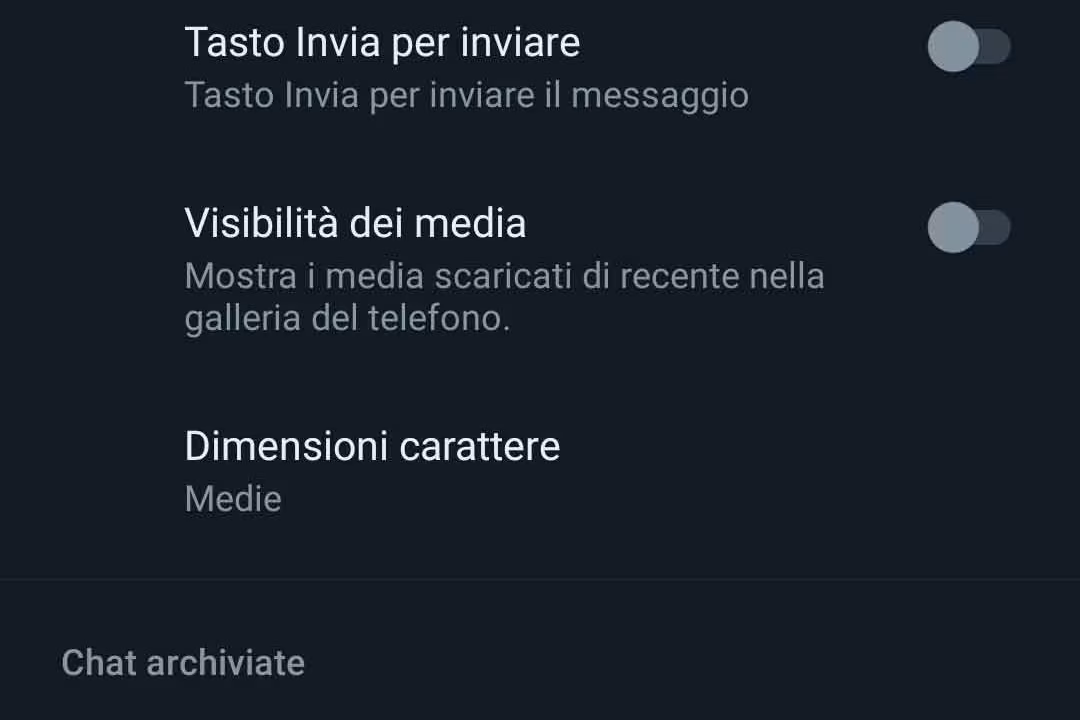Come cambiare lo sfondo alle chat di whatsapp - STEP 4 - Clicca su Sfondo