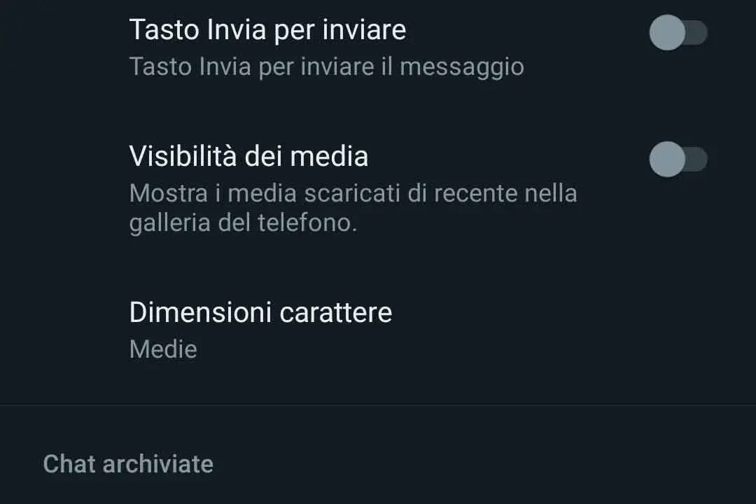 Come cambiare lo sfondo alle chat di whatsapp - STEP 4 - Clicca su Sfondo