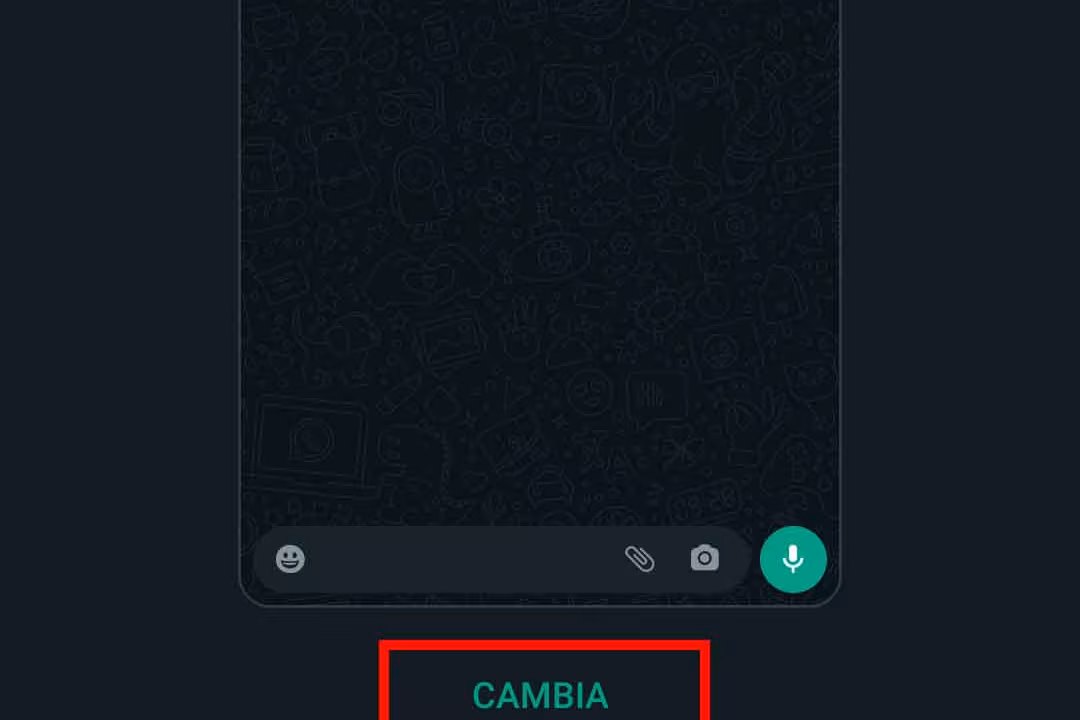 Come cambiare lo sfondo alle chat di whatsapp - STEP 5 - Clicca su Cambia