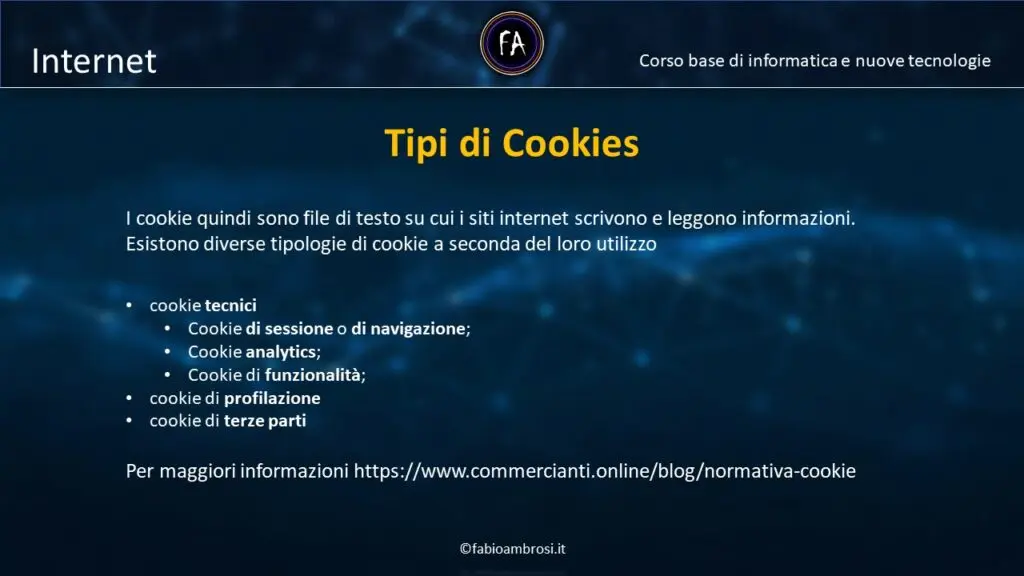 Cosa sono i cookie? Varie tipologie e utilizzi