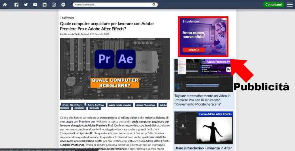 Privacy e dati personali: adv e banner pubblicitari