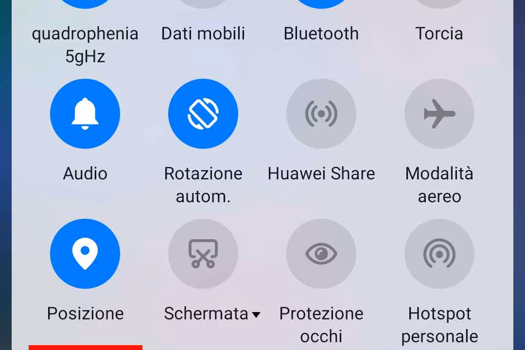 Registrare (catturare) schermo cellulari android - STEP 1 - Accedi al menu delle funzioni