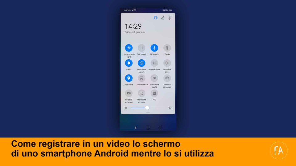 Come registrare (catturare) in un video lo schermo di uno smartphone Android mentre lo si utilizza
