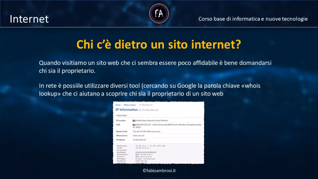 Come scoprire a chi a partiene e chi è il proprietario di un sito internet: i registri pubblici dei nomi a dominio