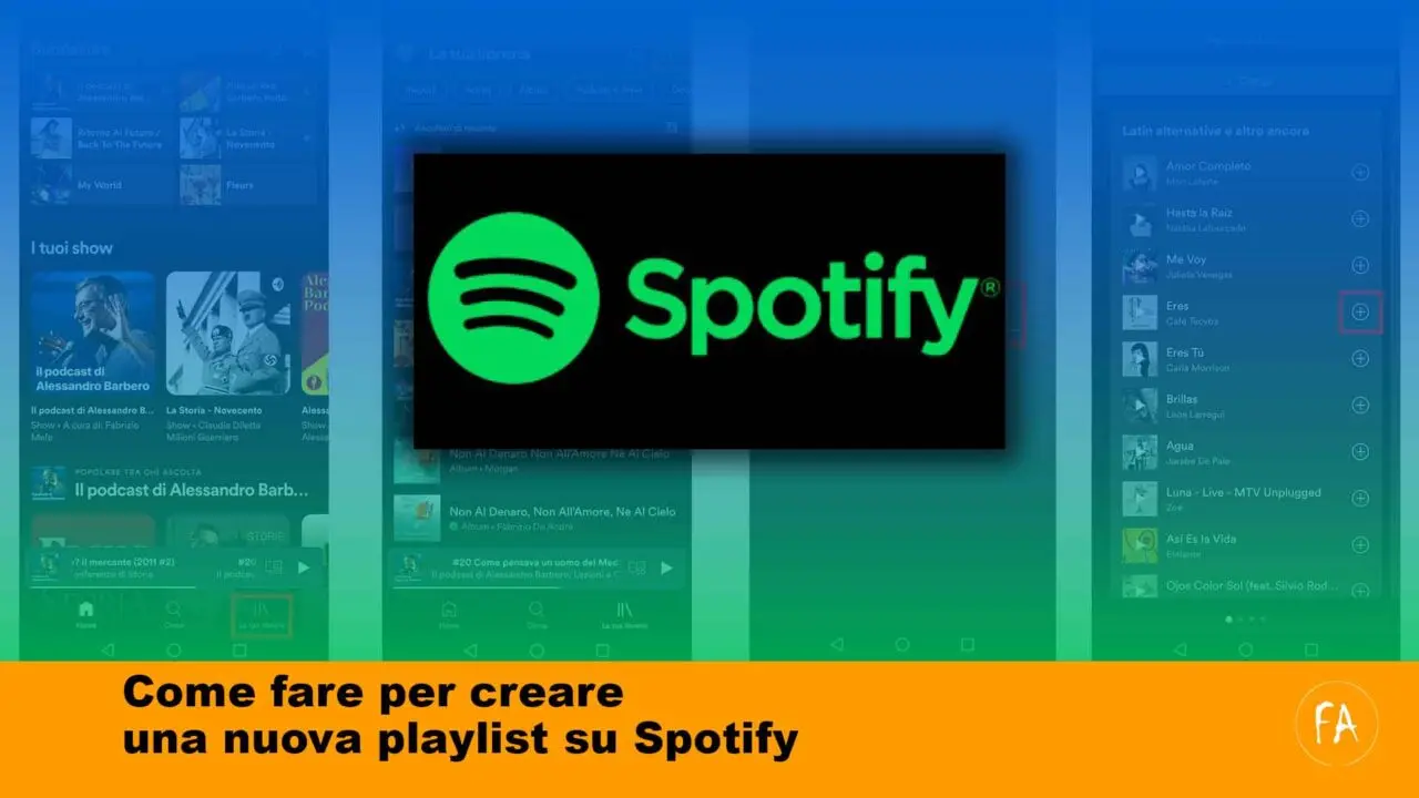 Come creare una Playlist su Spotify con i nostri brani preferiti