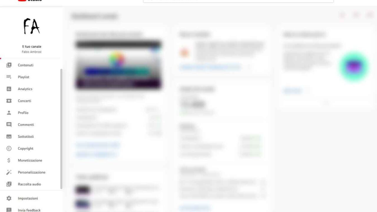 Come usare Youtube Studio per scaricare musica gratis per i video - STEP 1 - Accedi