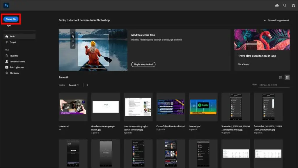 Come creare gif animate con Photoshop - STEP 1- -Crea nuovo progetto Come creare gif animate con Photoshop - STEP 1- -Crea nuovo progetto