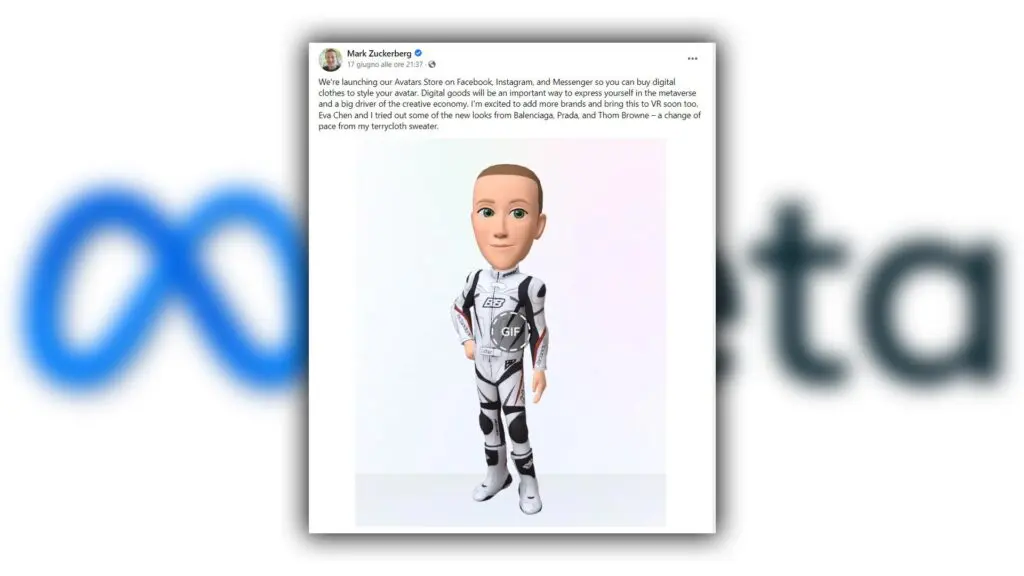 Meta annuncia la nascita di “Avatar Fashion Store”, uno shop online dove comprare il proprio avatar digitale