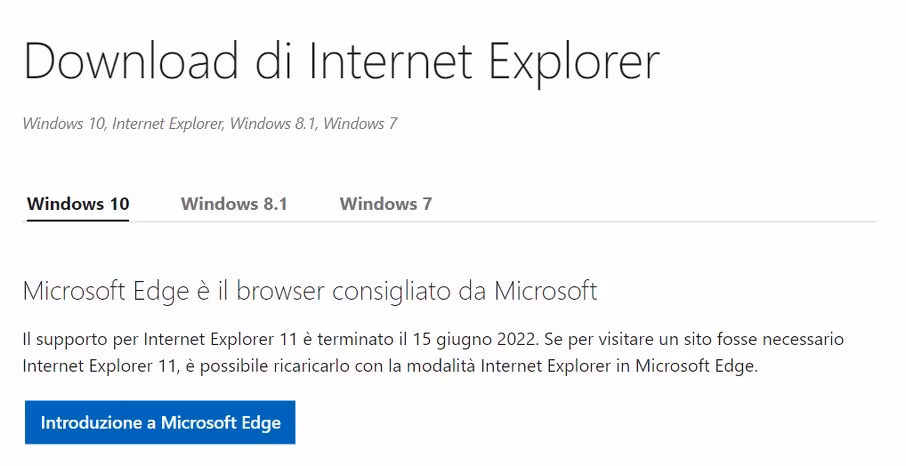 Microsoft dismette Internet Explorer