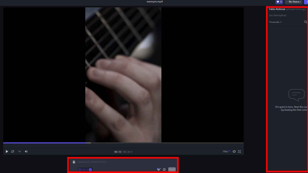 Frame.io e Premiere Pro: Step 10 - Attendi i commenti e le note di collaboratori e clienti