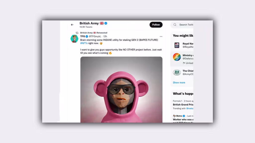 Hackerati account social British Army: nel mirini dei cyber criminali i profili twitter e youtube dell'esercito britannico