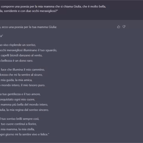 A cosa serve e cosa può fare ChatGpt? Un esempio pratico