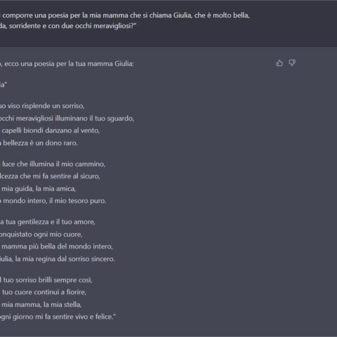 A cosa serve e cosa può fare ChatGpt? Un esempio pratico