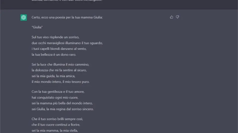 A cosa serve e cosa può fare ChatGpt? Un esempio pratico