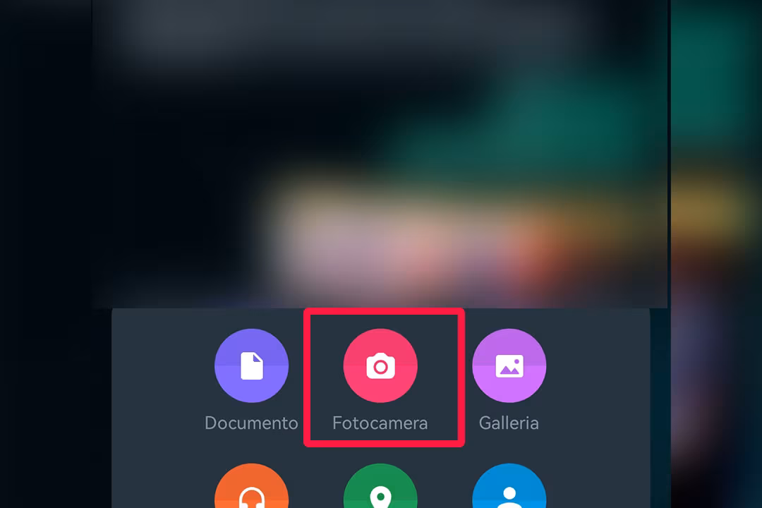 Step 2 - Inviare foto che si autodistrugge su whatsapp