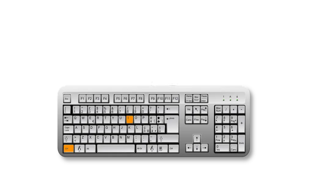 Tasto di scelta rapida Ctrl + i spesso usato per importare materiale