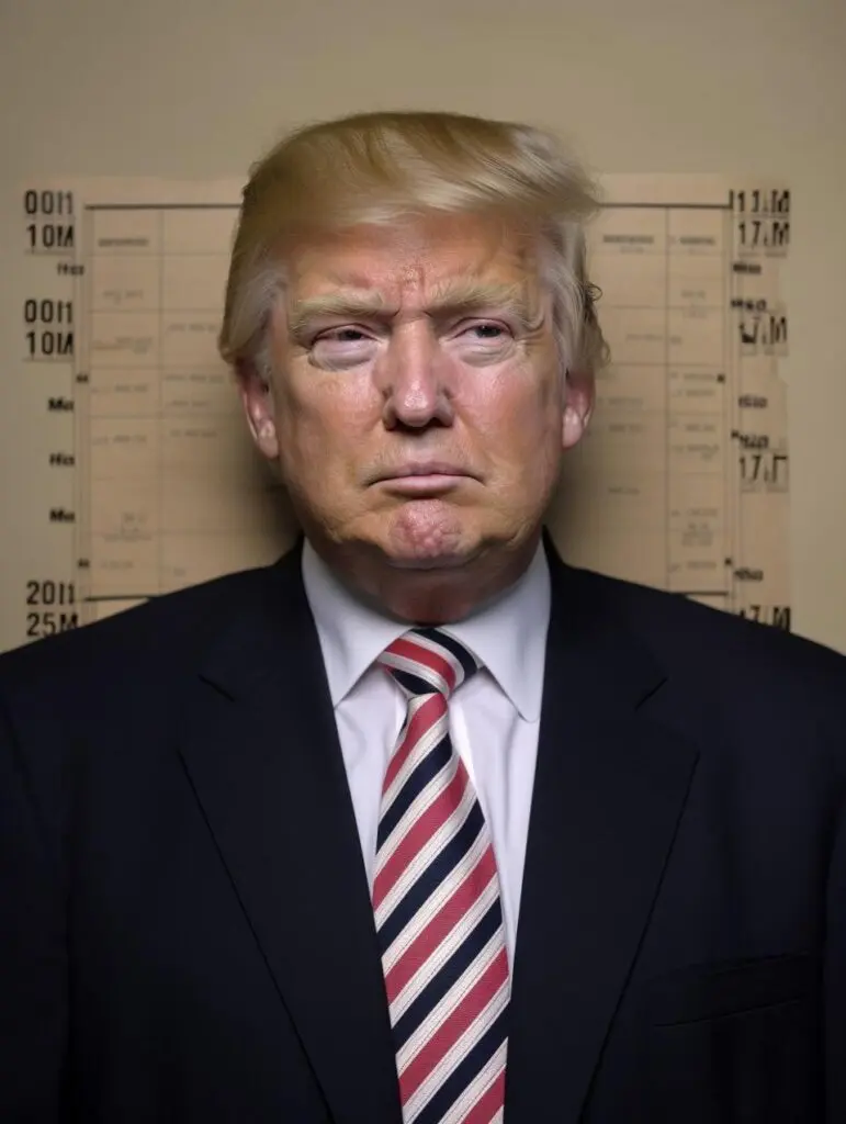 Falsa foto segnaletica di Donald Trump