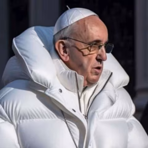 Papa Francesco con indosso un piumino: la foto fake generata dall'intelligenza artificiale