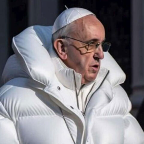 Papa Francesco con indosso un piumino: la foto fake generata dall'intelligenza artificiale