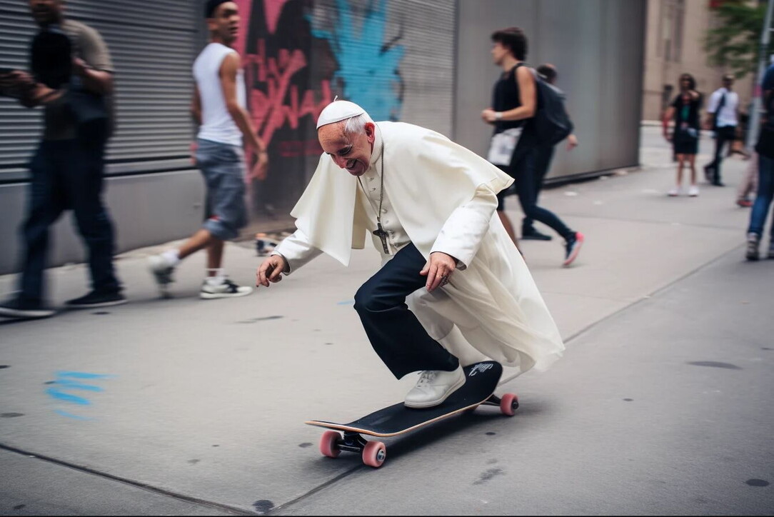 Foto Fake di Papa Francesco con il piumino: come è stata fatta?