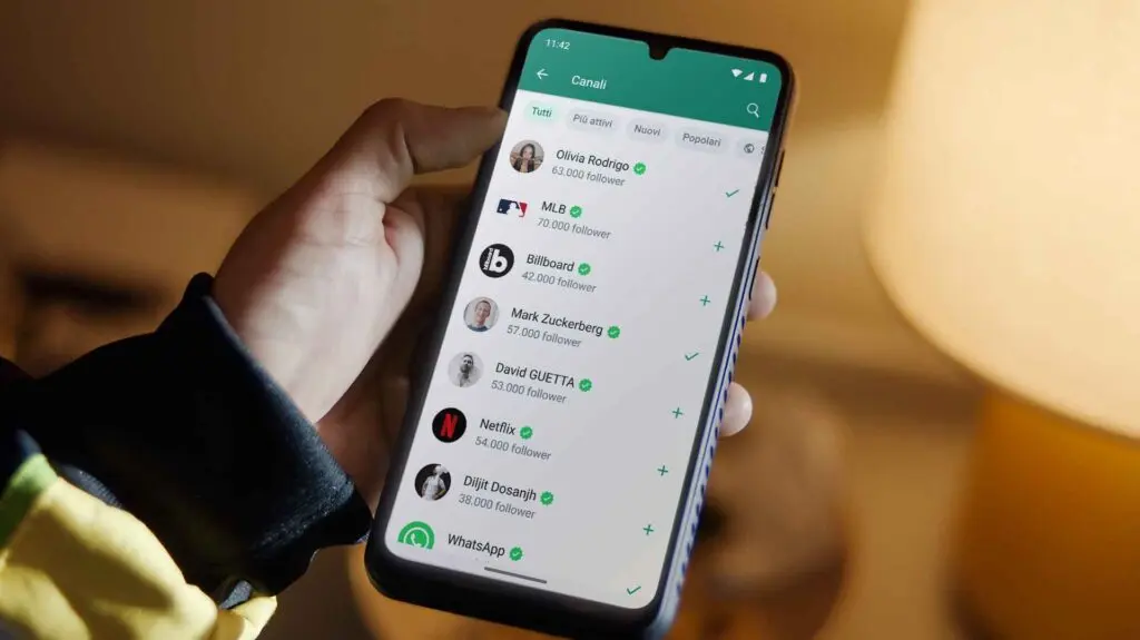 Novità: i canali sbarcano su Whatsapp