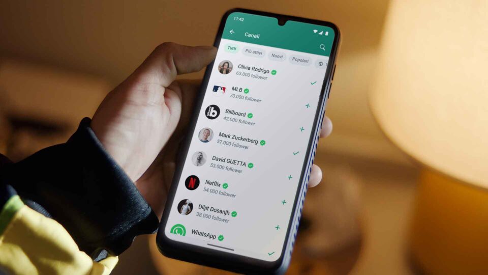 Novità: i canali sbarcano su Whatsapp
