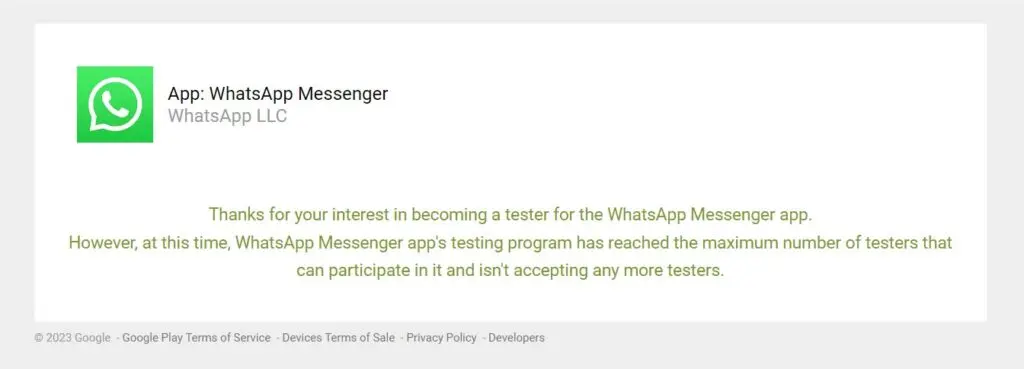 Whatsapp Beta: iscrizione al programma sospesa per l'alto numero di richieste