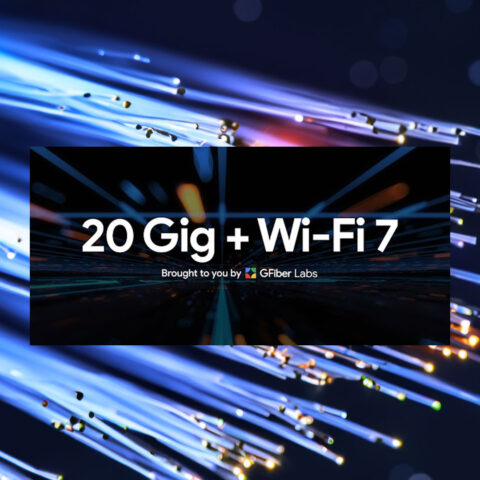 Connessione ad internet super veloce con la fibra di Google ifno a 20 gb/s e con il Wifi 7
