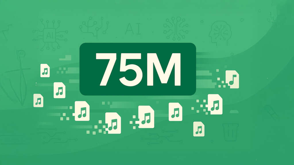 Spotify rimuove 75 milioni di brani creati con l'intelligenza artificiale