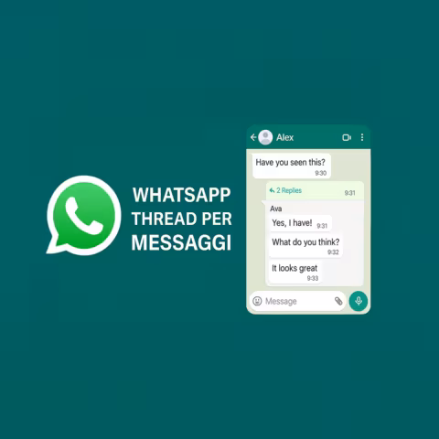 WhatsApp thread per messaggi: la funzione che organizza le risposte