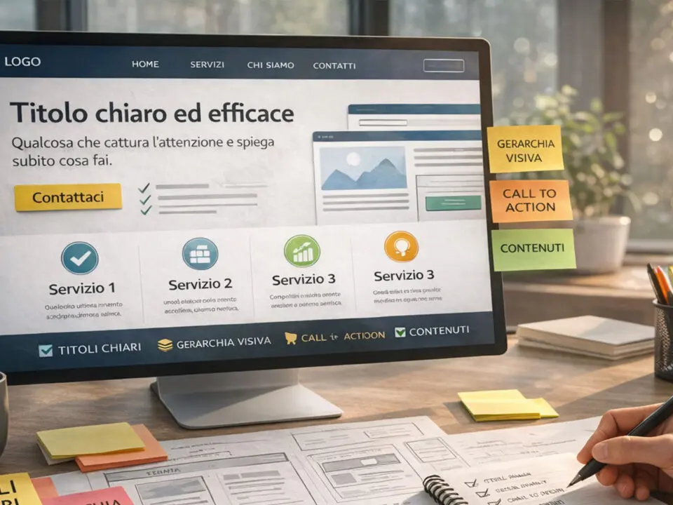 Realizzazione siti internet professionali - Design, testi e fiducia