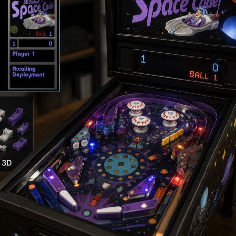Il flipper Space Cadet di Windows 95 diventa reale grazie alla stampa 3D