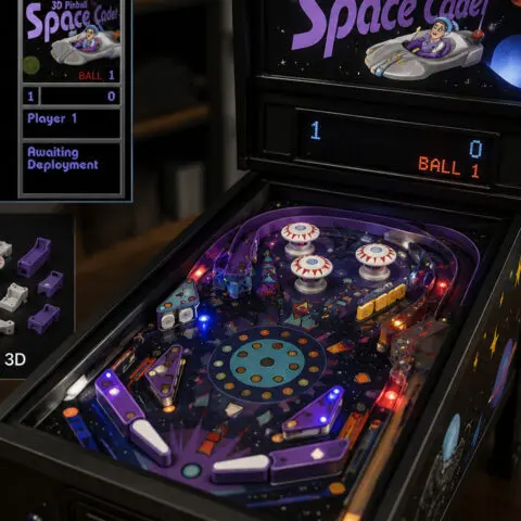 Il flipper Space Cadet di Windows 95 diventa reale grazie alla stampa 3D