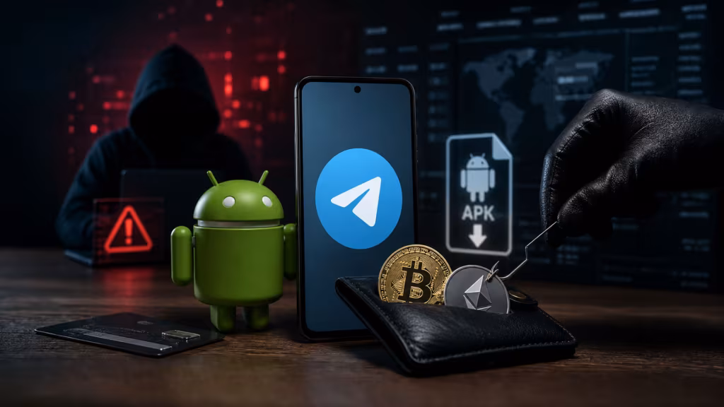 Truffe crypto su Telegram: le mini app usate per infettare gli smartphone