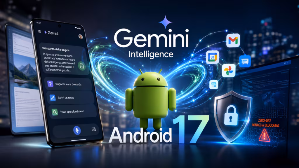 Android si trasforma con l’AI: tutte le novità con Gemini Intelligence e Android 17