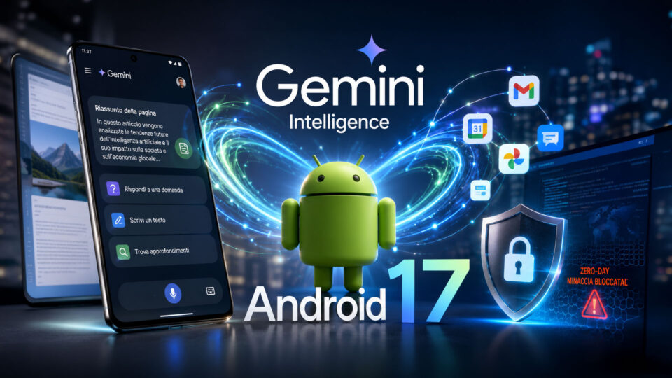 Android si trasforma con l'AI: tutte le novità con Gemini Intelligence e Android 17